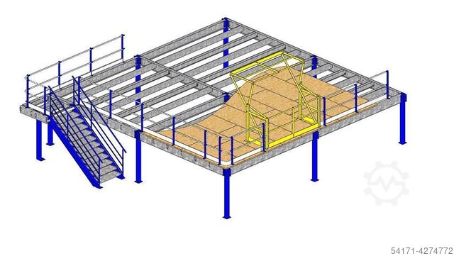 Treppe, Geländerschleuse, Klapptür