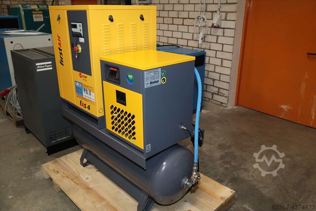 4 kW schroefcompressor + droger FirstAir FAS4-200AT