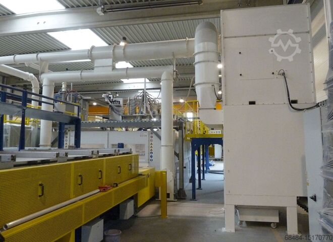 Horizontální zařízení pro práškové lakování Wagner Horizontal Painting line