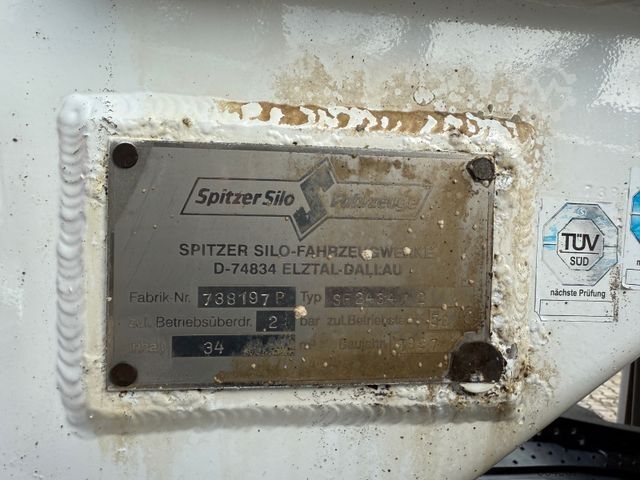 Silo oplegger SPITZER SF24/34 Silotankauflieger LUFT LIFT 34m3