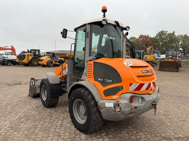 Radlader ATLAS AR75e, Hydr. S.W.S., 4+1 Schaufel, Palettengabel