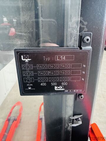 High Lift stacker Linde L 14 i Batterie Bj.21