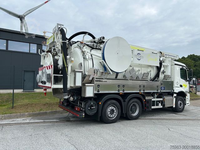 Vacuümtankwagen MERCEDES-BENZ Arocs 2546 6x2 / KROLL ADR-Kombi Simultan