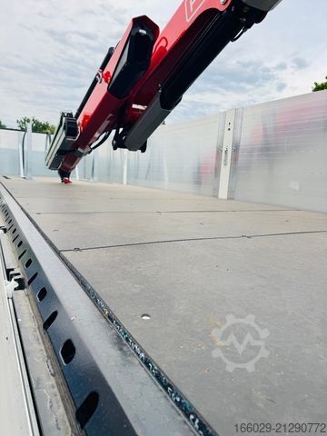 Yarı römork  Wiese Baustoffauflieger mit Fassi Kran F240