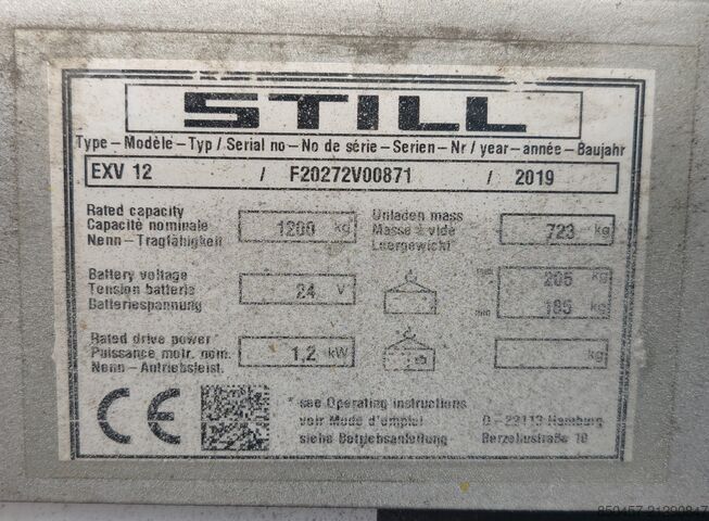 Palettenstapler Still EXV 12 new batt