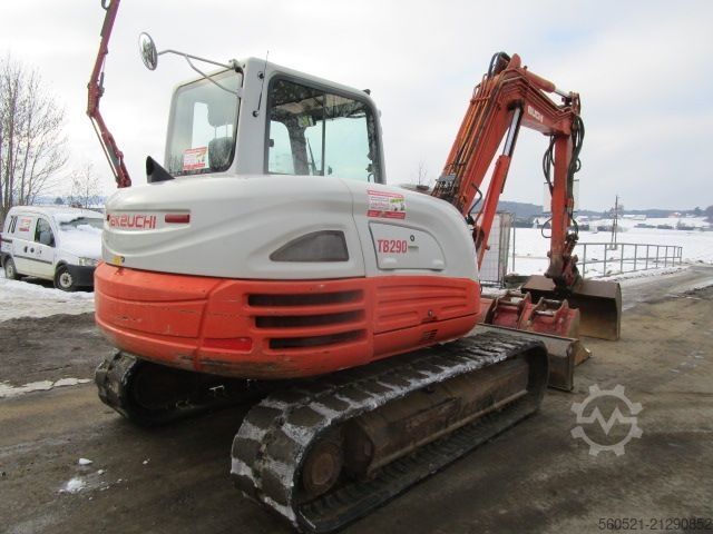 Minigraafmachine Takeuchi TB 290 -Powertilt + Zentralschmierung + 4 Löffel
