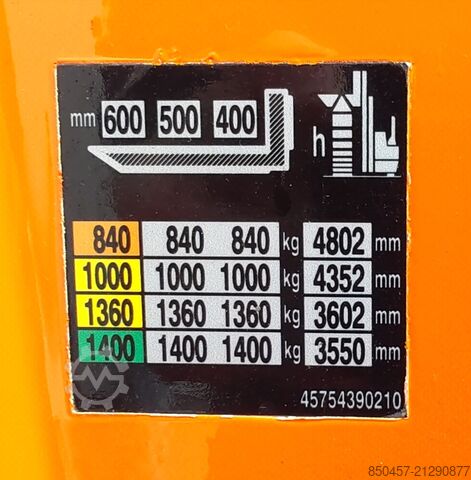 Sztaplarki paletowe Still EXV 14i new batt/ initial/ 2823h/ 4,26m