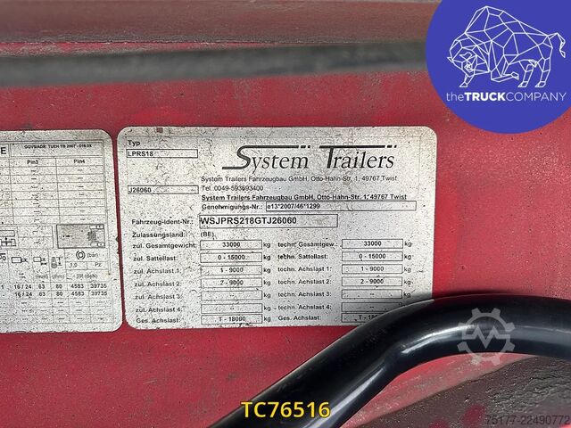 Chladírenská/mrazírenská přeprava System Trailers 