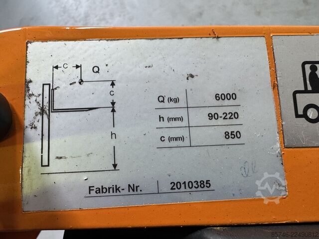 EFU 60 SO ( 6,0 t na 850 mm !! ) BAKA EFU 60 SO ( 6.0 T @ 850 MM !! )