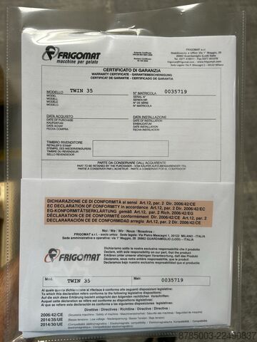 Kombinovana mašina za proizvodnju sladoleda, novo upakovana Frigomat Twin 35
