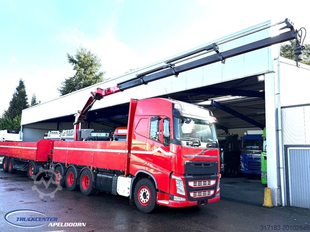 Open laadbak Volvo FH 500 8x4, HMF 2120 K4 + Rotator, + Krone trai...