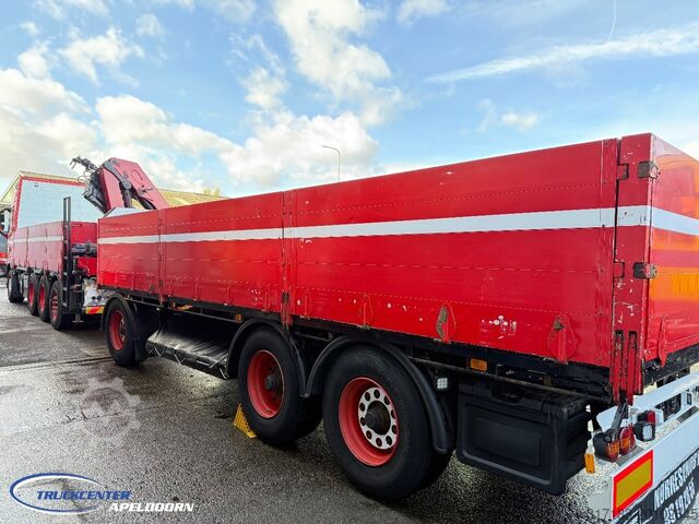 Open laadbak Volvo FH 500 8x4, HMF 2120 K4 + Rotator, + Krone trai...