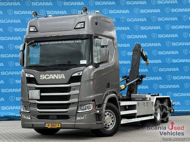 Kippers vrachtauto Scania R 450 B6x2*4NA RETARDER PARK AIRCO HOOKLIFT 26T