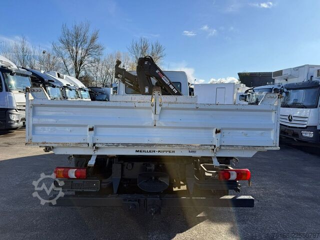 Tipvogn varebil MERCEDES-BENZ ATEGO 816 Kipper 3-Seiten*KRAN HIAB X 078*2xAHK