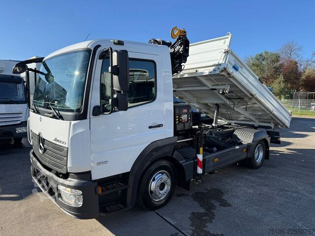 Tipvogn varebil MERCEDES-BENZ ATEGO 816 Kipper 3-Seiten*KRAN HIAB X 078*2xAHK