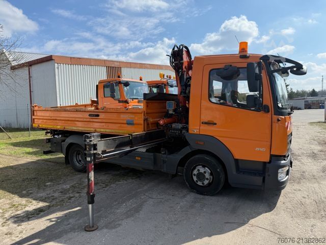 Dreiseitenkipper MERCEDES-BENZ Atego 818 K Kran Atlas Funk Standheizung 2xAHK