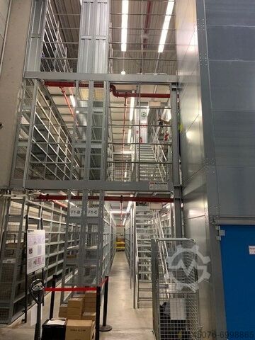 800 m² storage platform Schäfer R3000 3-storey 800 m² Lagerbühne Schäfer R3000  3-stöck 3 Stock Fachbodenanlage Schäfer