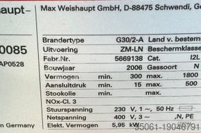 Gas burner WEISHAUPT WM-G30/2-A // 1800kw Weishaupt WM-G20 /2-A /// 1600kw