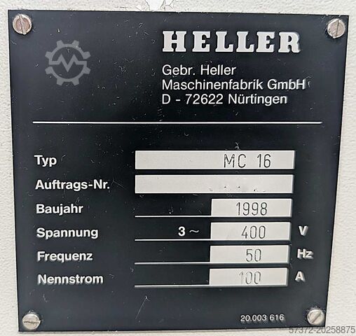Centrum obróbcze CNC Heller MC 16