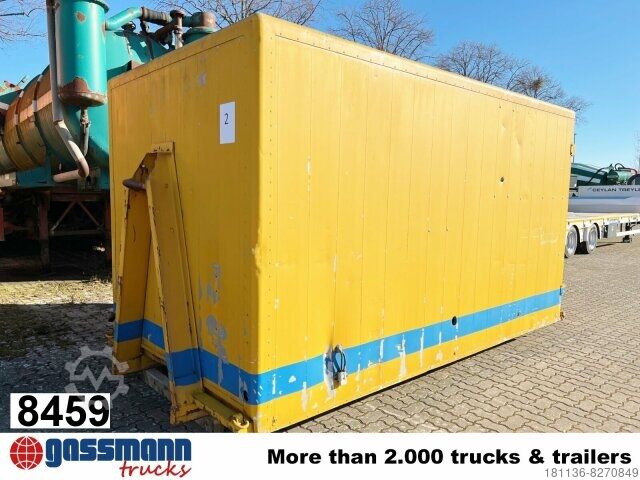 Contenedor de volteo Abrollcontainer Kofferaufbau mit Flügeltüren