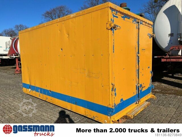 Contenedor de volteo Abrollcontainer Kofferaufbau mit Flügeltüren