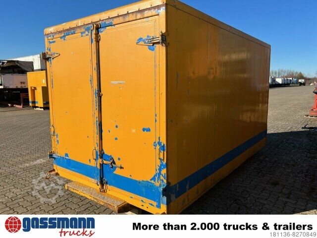 Contenedor de volteo Abrollcontainer Kofferaufbau mit Flügeltüren