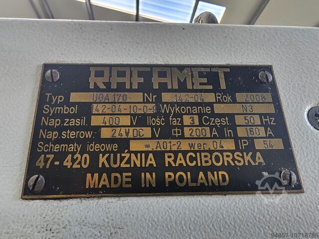 Τόρνος για σιδηροδρομικούς τροχούς Rafamet UGA 170