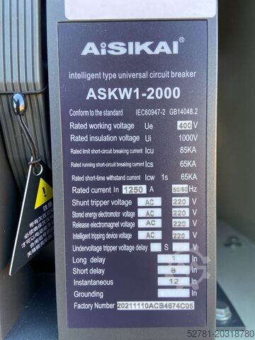 Bouwmachine  Aisikai circuit breakers - vatious options