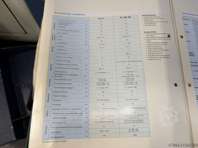 CNC soustruh MORI SEIKI SL - 15 M