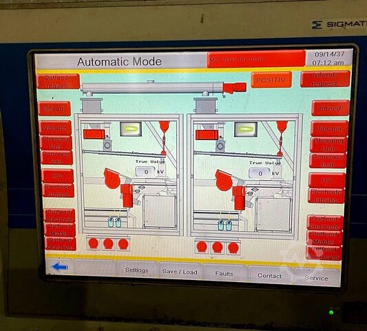 Electrostatic plastic separator Hamos EKS 1031