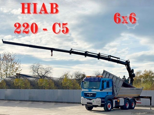 Basculantă MAN TGS 26.480 * HIAB 220 - C5 + FUNK / 6x6