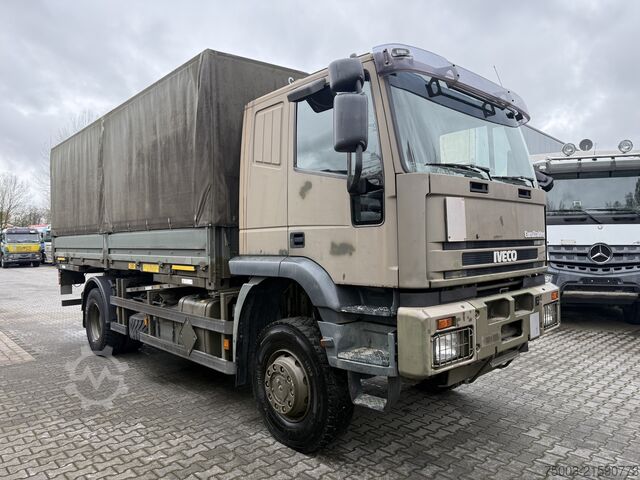 Φορτηγό πλατφόρμα με μουσαμά Iveco EuroTrakker 190E35W 4X4 Ex Armee
