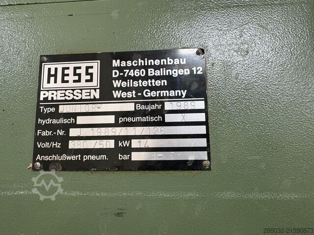 širokopásová bruska Hess JUNIOR