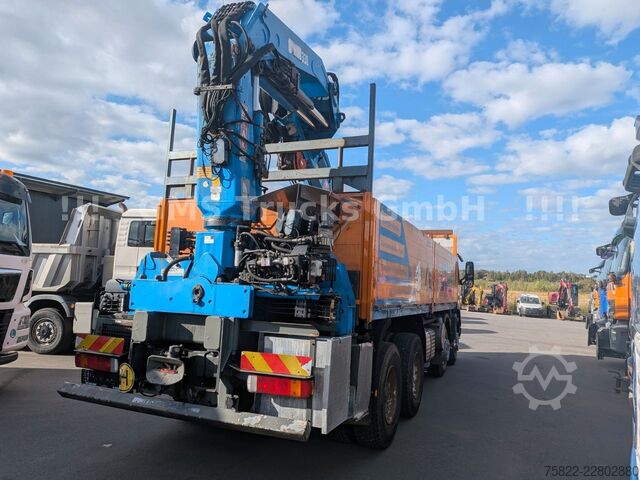 Vrachtauto met open laadbak VOLVO FM12-380 / 8X4 / 28m Hiab Kran / WINCH