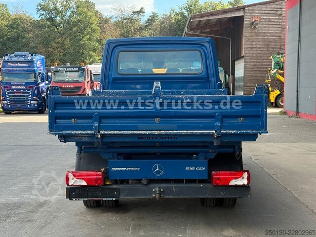 Furgone ribaltabile a tre lati MERCEDES-BENZ Sprinter DoKa MEILLER Dreiseitenkipper