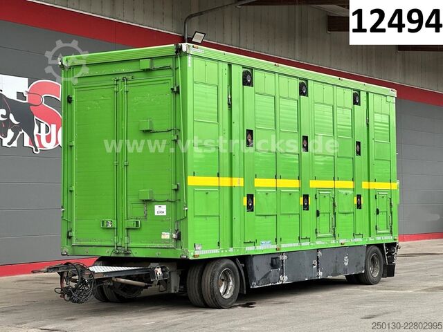 Hestetransporttrailer MENKE-JANZEN 3.Stock & Aggregat/Hubdach/BPW/54m²