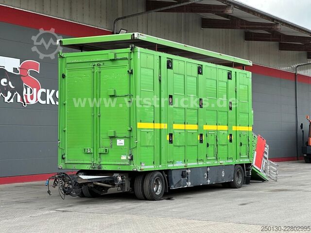 Hestetransporttrailer MENKE-JANZEN 3.Stock & Aggregat/Hubdach/BPW/54m²