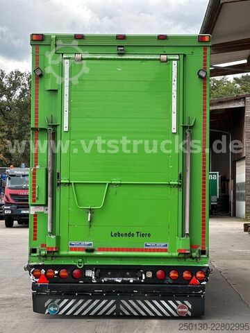Hestetransporttrailer MENKE-JANZEN 3.Stock & Aggregat/Hubdach/BPW/54m²
