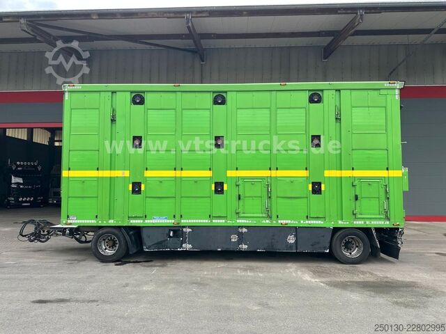Hestetransporttrailer MENKE-JANZEN 3.Stock & Aggregat/Hubdach/BPW/54m²