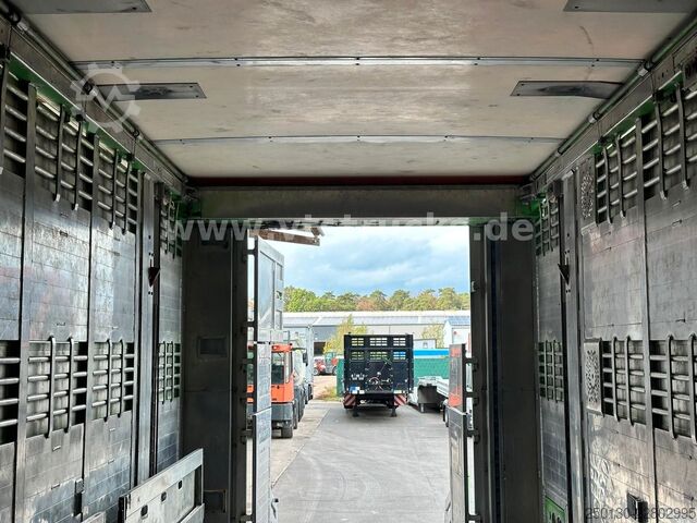Hestetransporttrailer MENKE-JANZEN 3.Stock & Aggregat/Hubdach/BPW/54m²
