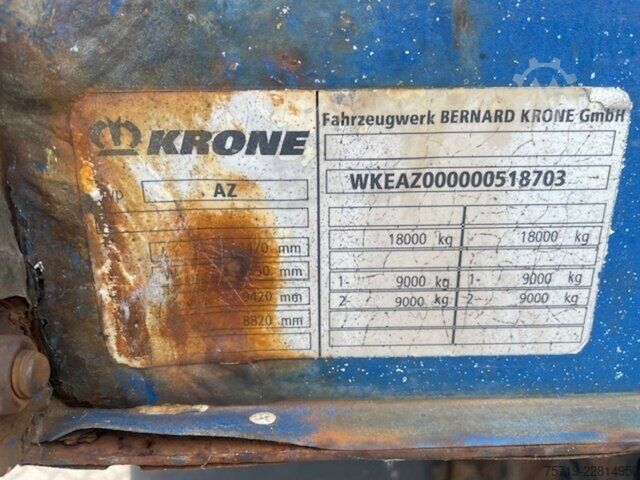 Varevogn Krone AZ offener Kastenanhänger