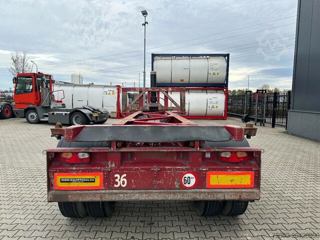 Trasporto di container Van Hool 2 AXLE 20FT TIPPING-CHASSIS, TWIN-TIRES, BPW + ...