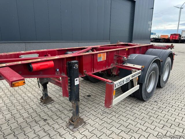 Trasporto di container Van Hool 2 AXLE 20FT TIPPING-CHASSIS, TWIN-TIRES, BPW + ...
