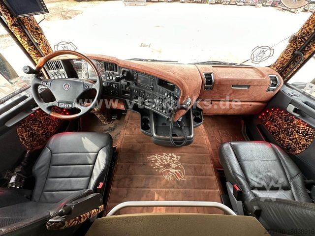 Camion benne à bras amovible SCANIA R730 V8 6x2 JOBA Abrollkipper