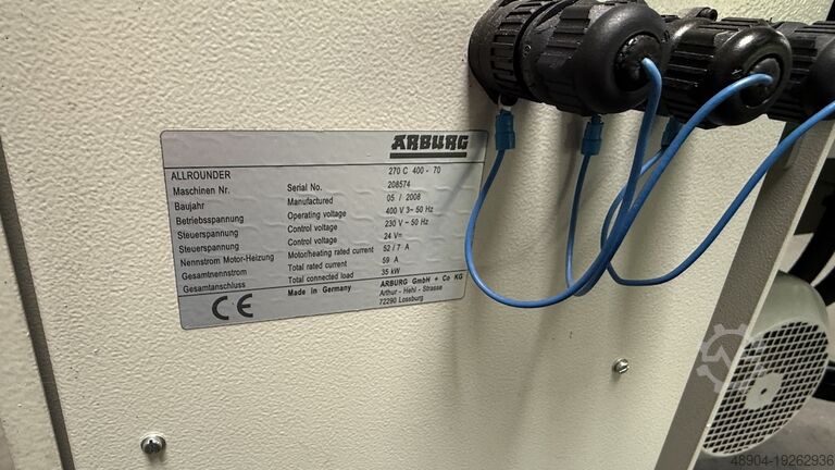 Formsprutningsmaskin Arburg 270C 400-70