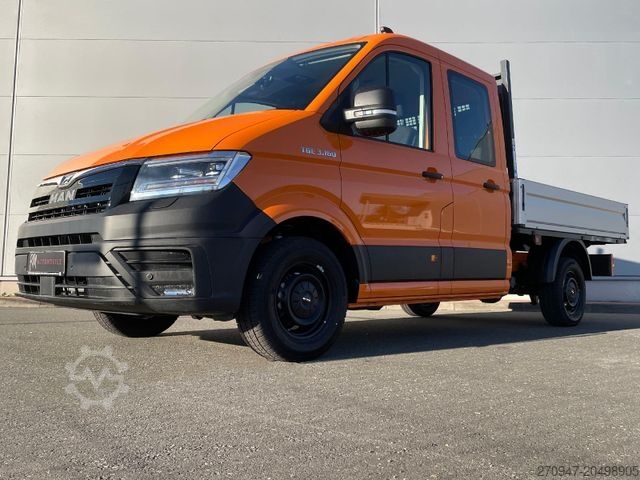 Pick-up skåpbil MAN TGE 3.160 Pritsche DOKA MR HECK AHK 3.5t ACC NAV
