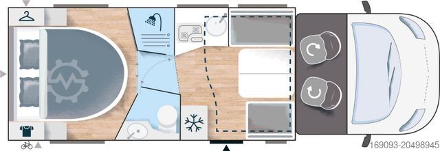 Semi-integrated camper CHAUSSON 788 Titanium Premium *Autom.*Luft*SAT+TV*Hubbett