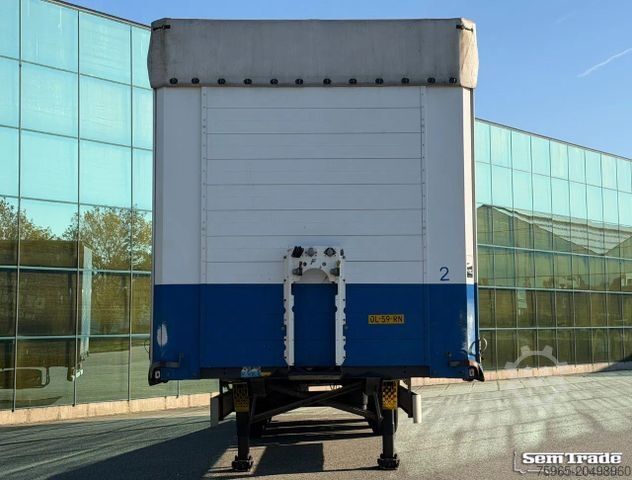 Open oplegger met zeil FLIEGL SDS 350 LIFT AXLE DISC BRAKES SLIDING SIDES + RO