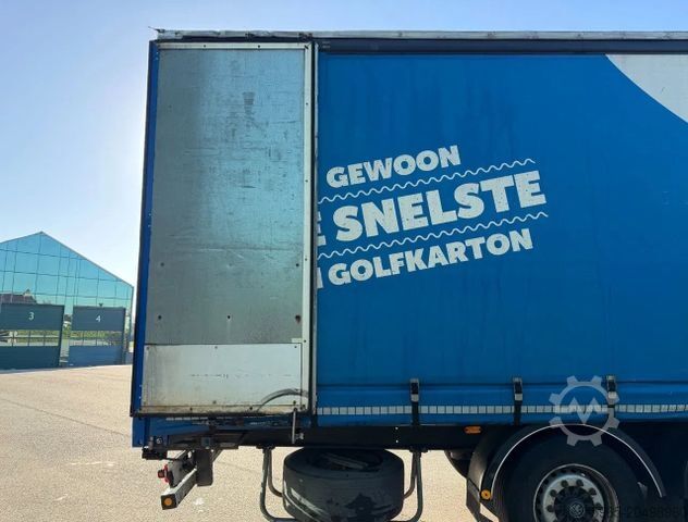 Open semitrailer with tarp FLIEGL SDS 350 LIFT AXLE DISC BRAKES SLIDING SIDES + RO