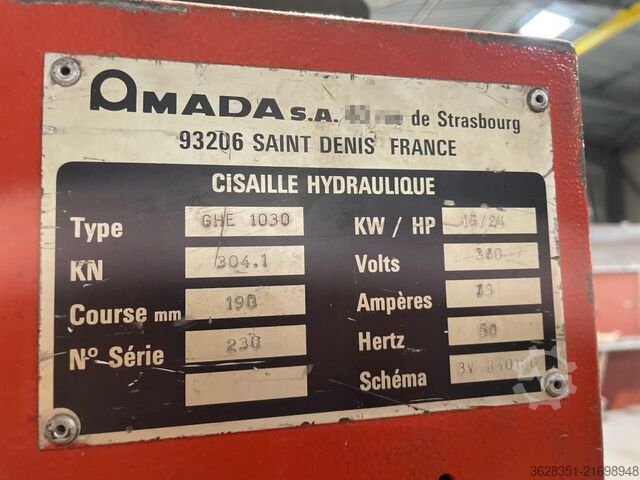 Cesoia idraulica AMADA PROMECAM 1030